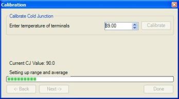 Calibration Screen (Cold Junction)